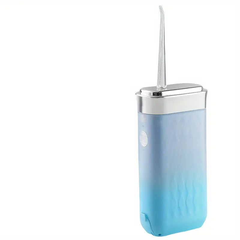 Minceetbien™ 1pc Blue Model Portable Electric Water Flosser, Rechargeable Oral Care Handheld Dental Irrigator with 3-Speed Adjustment, USB Charging, 36V Max Voltage, 1200mAh Lithium Battery, Includes 4 Nozzles