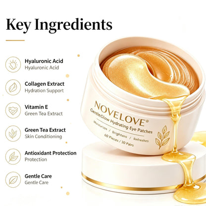 NOVELOVE® GentleGlow Hydrating Eye Patches