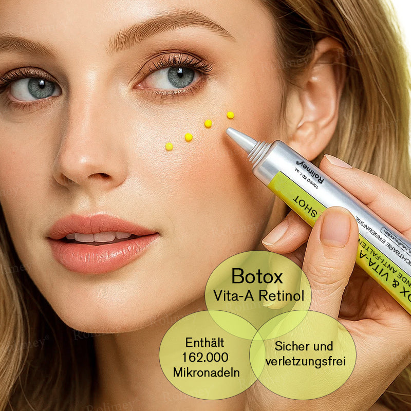 [Nur noch 30 MINUTEN] Jetzt jugendliche Haut zurückgewinnen Rolimey® Botox & Vita-A Retinol Shot Falten-Lift Straffungscreme