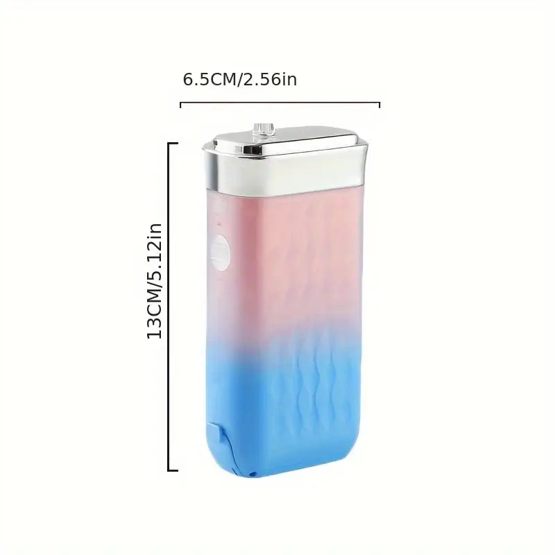 Minceetbien™ 1pc Blue Model Portable Electric Water Flosser, Rechargeable Oral Care Handheld Dental Irrigator with 3-Speed Adjustment, USB Charging, 36V Max Voltage, 1200mAh Lithium Battery, Includes 4 Nozzles