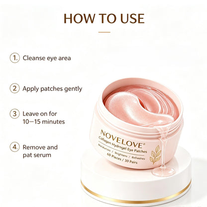 NOVELOVE® Collagen Hydrogel Eye Patches