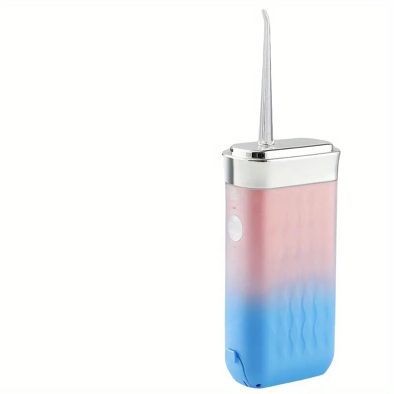 Minceetbien™ 1pc Blue Model Portable Electric Water Flosser, Rechargeable Oral Care Handheld Dental Irrigator with 3-Speed Adjustment, USB Charging, 36V Max Voltage, 1200mAh Lithium Battery, Includes 4 Nozzles