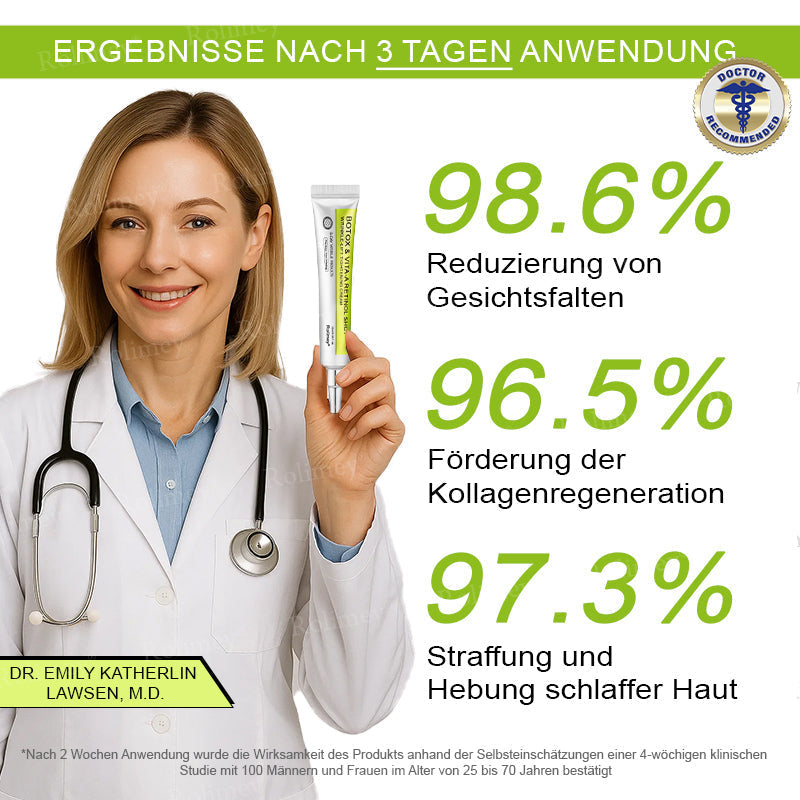 [Nur noch 30 MINUTEN] Jetzt jugendliche Haut zurückgewinnen Rolimey® Botox & Vita-A Retinol Shot Falten-Lift Straffungscreme