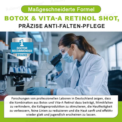 [Nur noch 30 MINUTEN] Jetzt jugendliche Haut zurückgewinnen Rolimey® Botox & Vita-A Retinol Shot Falten-Lift Straffungscreme